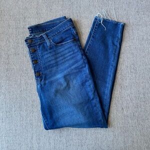 J Crew Factory Button-Front Skinny Jean | Size 32